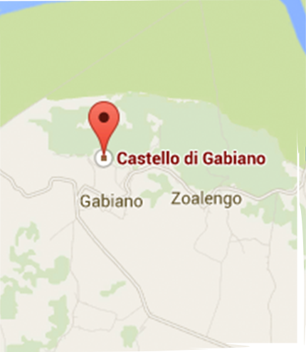 Castello Gabiano Location